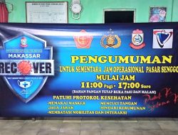 Selama Pemberlakuan PPKM, Pasar Senggol Buka siang hingga Sore