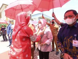 Wawali Fatmawati Rusdi Dampingi Menteri Ketenagakerjaan RI Resmikan Ground Breaking Pembangunan BLK Maritim