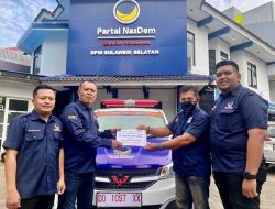 Serahkan Ambulans ke DPD NasDem Luwu Utara, Rusdi Masse: Layani Masyarakat hingga ke Pelosok