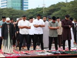 Pemkot Makassar Gelar Shalat Idul Adha 1443/ 2022  di Lapangan Karebosi Makassar