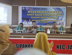 Asisten I M Yasir Diseminasi Hasil Audit Kasus Stunting di Kecamatan Tamalate
