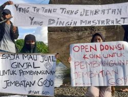 BPJN Sulut Janji Bangun Jembatan Gantung Goyo