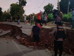 Diduga Akibat Gempa M 7,5 Maluku, Jalan di NTT Terbelah