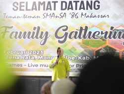 Family Gathering SMANSA 86 Makassar, Indira Yusuf Ismail Ajak Alumni Bantu Warga Terdampak Banjir
