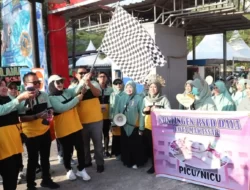 Semarak HUT 21 RSUD Daya, Fatmawati Rusdi Lepas Peserta Jalan Santai