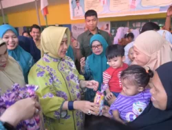Indira Tinjau Gerakan Intervensi Serentak Pencegahan Stunting di Posyandu Kecamatan Tamalanrea